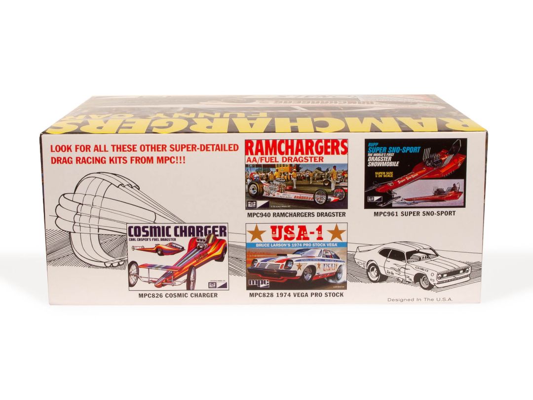 MPC 1/25 Scale Ramchargers Dodge Challenger Funny Car