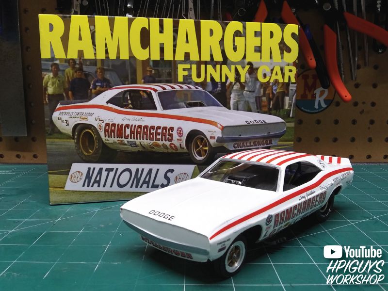 MPC 1/25 Scale Ramchargers Dodge Challenger Funny Car