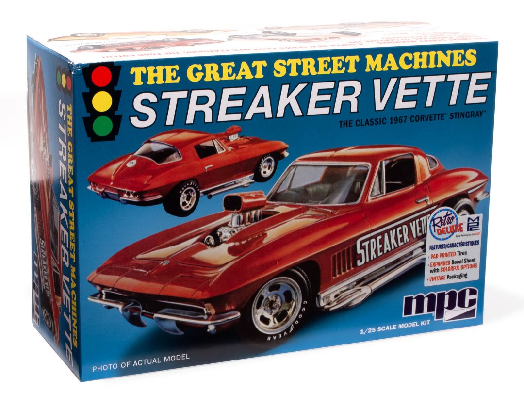 MPC 1/25 Scale 1967 Chevy Corvette Stingray "Streaker Vette"