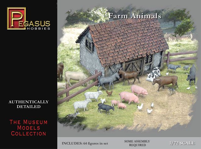 Pegasus Hobbies 1/72 Farm Animals - Click Image to Close