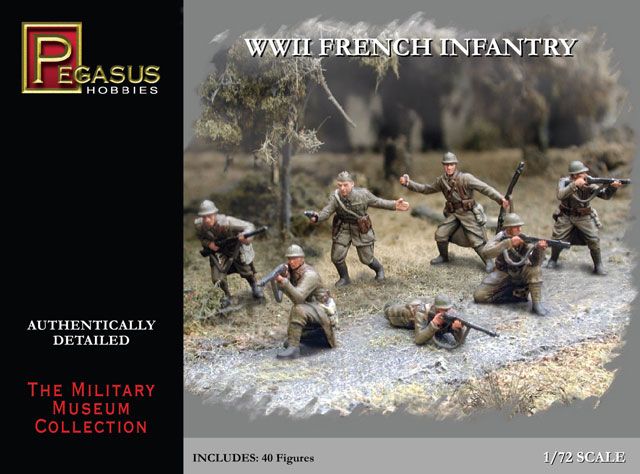 Pegasus Hobbies 1/72 WWII French Infantry - Click Image to Close