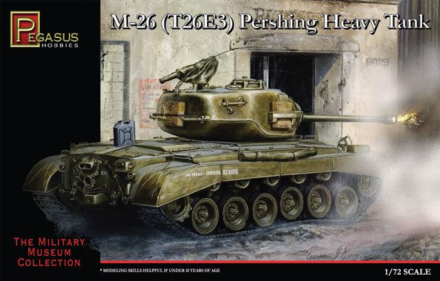 Pegasus Hobbies 1/72 T-26E3 Pershing Tank - Click Image to Close