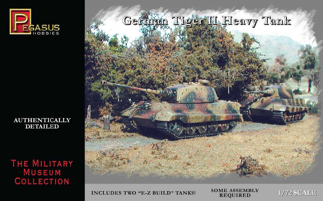 Pegasus Hobbies 1/72 German Tiger II Tanks (2) - Click Image to Close