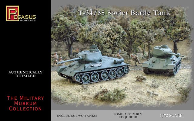 Pegasus Hobbies 1/72 T-34/85 (2) - Click Image to Close