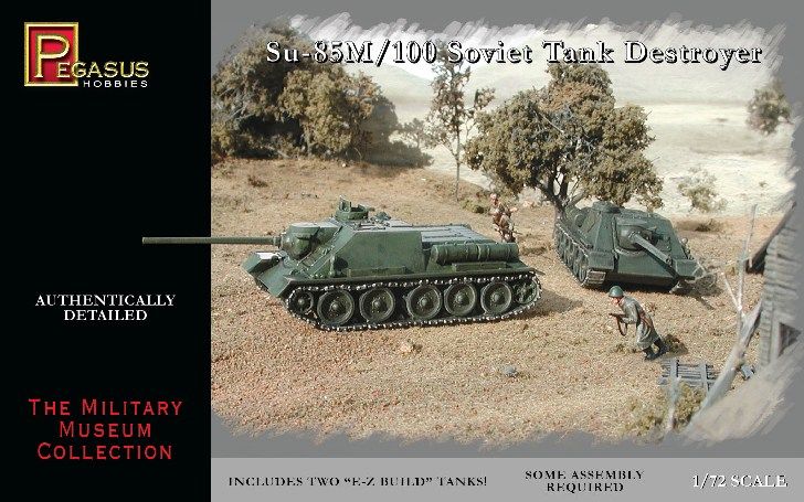 Pegasus Hobbies 1/72 Russian Su-85M/100 Assault Gun (2) - Click Image to Close