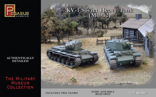 Pegasus Hobbies 1/72 KV-1 Late Tanks (2)