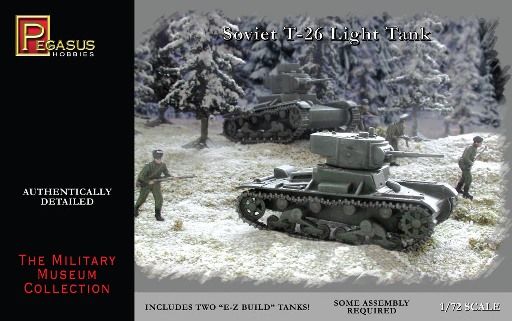 Pegasus Hobbies 1/72 T-26 Light Tanks (2) - Click Image to Close