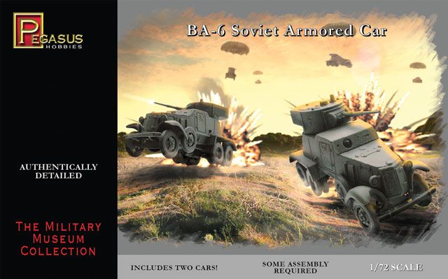 Pegasus Hobbies 1/72 BA-6 Armored Cars (2)