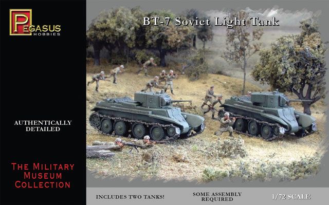 Pegasus Hobbies 1/72 BT-7 Light Tanks (2) - Click Image to Close