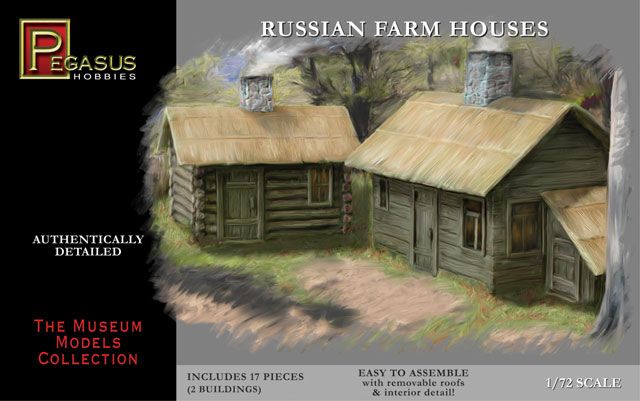 Pegasus Hobbies 1/72 Russian Farm Houses - Click Image to Close