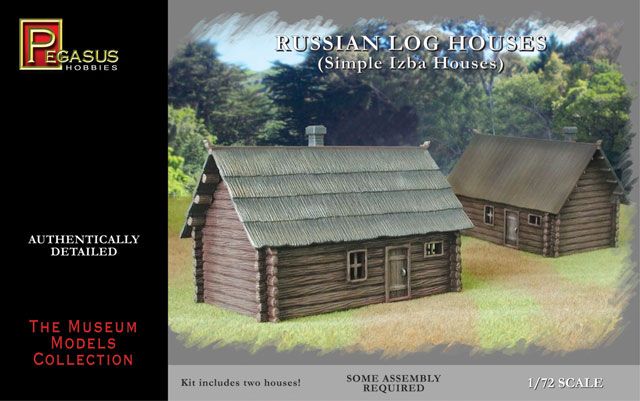 Pegasus Hobbies 1/72 Russian Log Houses (2)