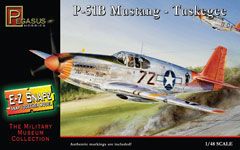 Pegasus Hobbies 1/48 E-Z Snapz P-51B Mustang Tuskegee - Click Image to Close