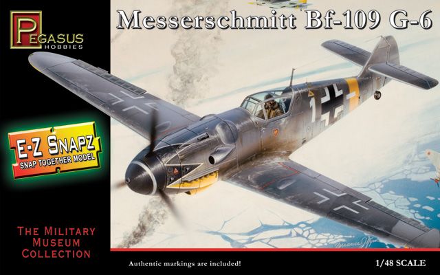 Pegasus Hobbies 1/48 E-Z Snapz Messerschmitt Bf-109G6