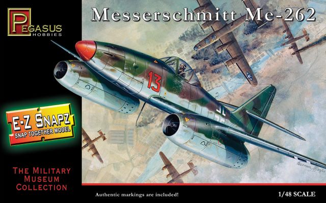 Pegasus Hobbies 1/48 E-Z Snapz Messerschmitt Me-262