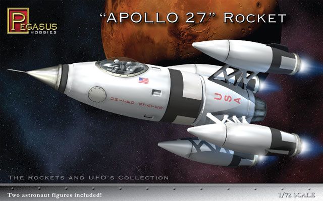 Pegasus Hobbies 1/72 Apollo 27 Rocket Kit - Click Image to Close