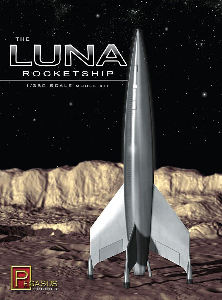 Pegasus Hobbies 1/350 Luna Rocketship Kit