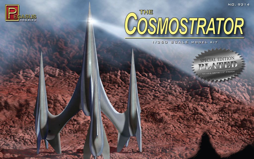 Pegasus Hobbies 1/350 Cosmostrator Silver Plated Edition Kit - Click Image to Close