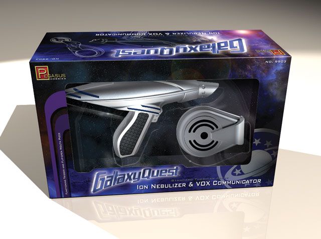 Pegasus Hobbies 1/1 Galaxy Quest Ion Nebulizer & Vox Communicator Pre-Built Display Model