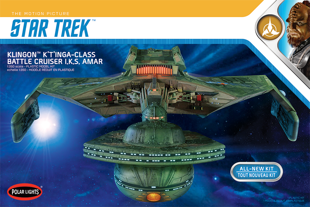 Polar Lights Star Trek Klingon K't'inga 1/350 Model Kit (Level 2)