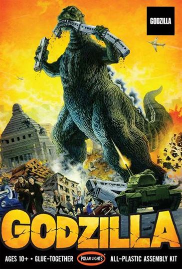 Polar Lights Godzilla 1/144 Model Kit Molded in Green (Level 2)