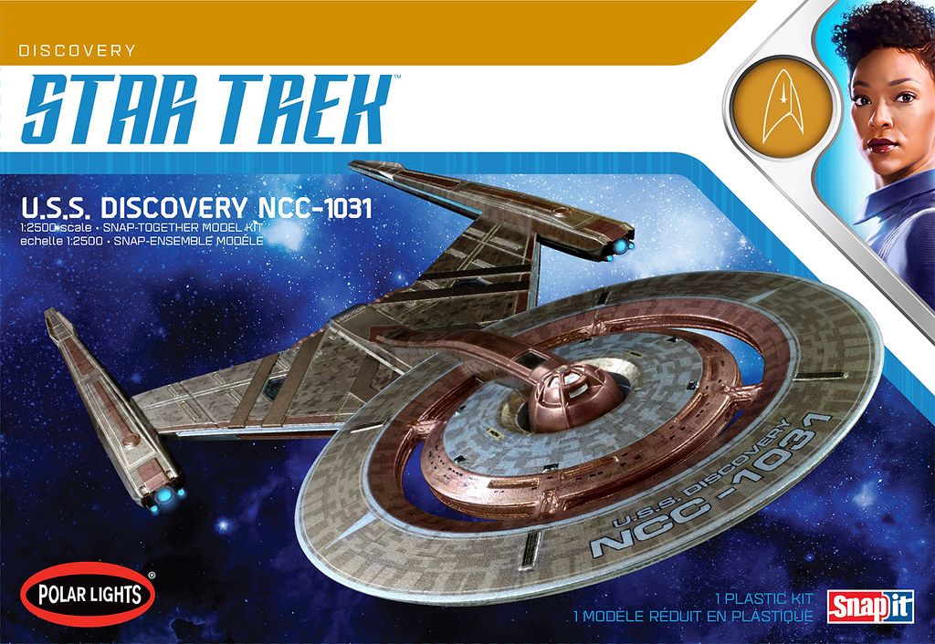 Polar Lights Star Trek U.S.S. Discovery 2T 1/2500 Model Kit (Level 2)