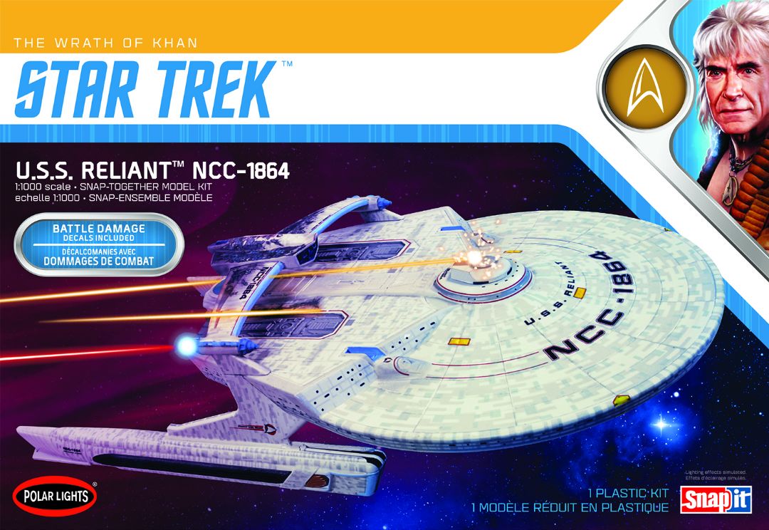 Polar Lights Star Trek U.S.S. Enterprise Reliant Wrath of Khan Edition 1/1000 Model Kit (Level 2)