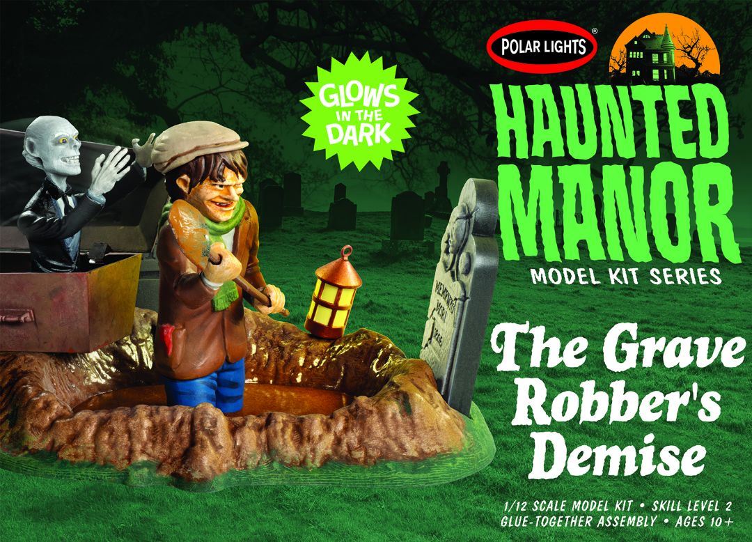 Polar Lights Haunted Manor: The Grave Robber's Demise 1/12 Model Kit (Level 2)