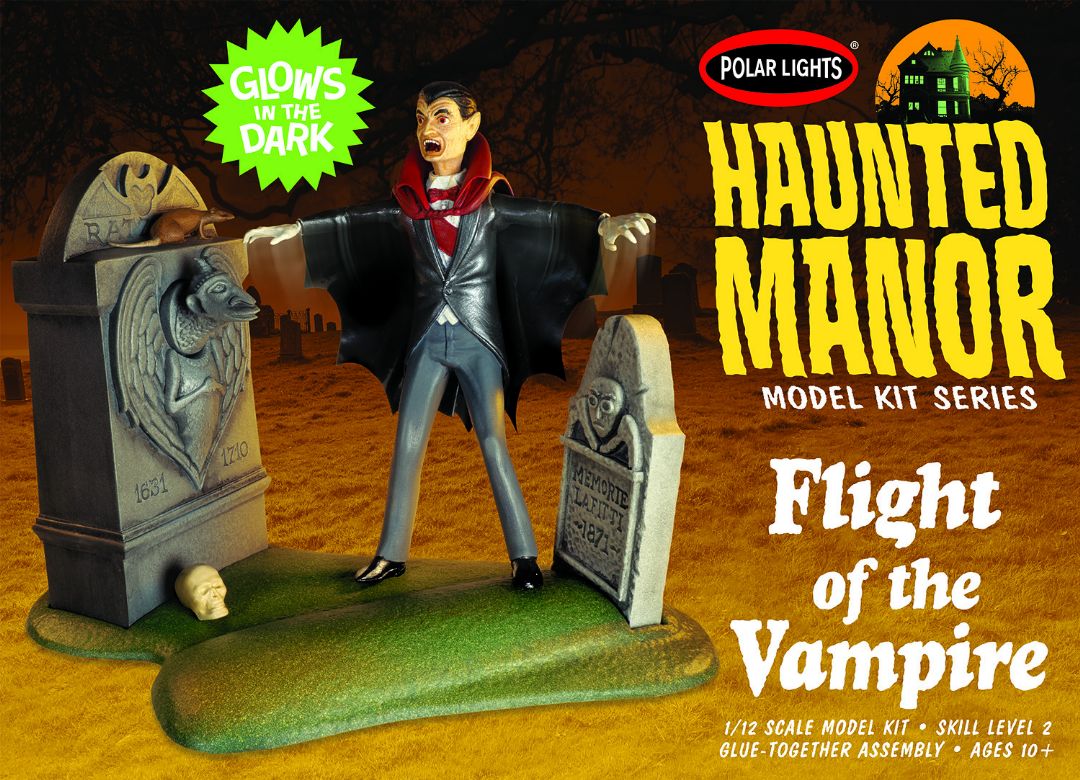 Polar Lights Haunted Manor: Flight of the Vampire 1/12 Model Kit (Level 2)