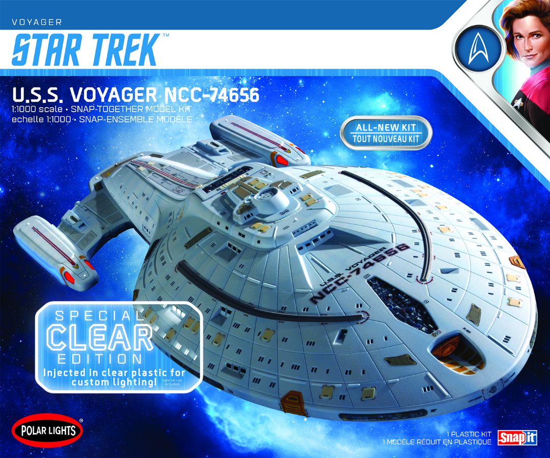 Polar Lights Star Trek U.S.S. Voyager Clear Edition 1/12 Model Kit (Level 2)