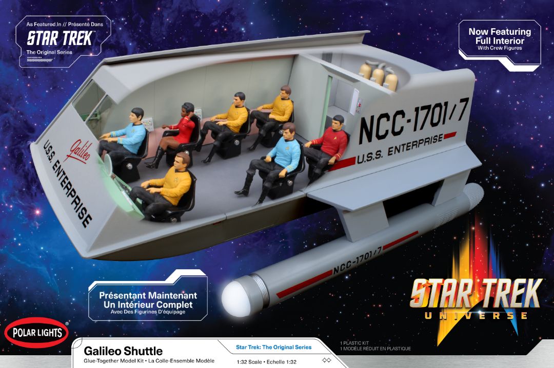 Polar Lights Galileo Shuttle w/Interior 2T 1/32 (Level 2)