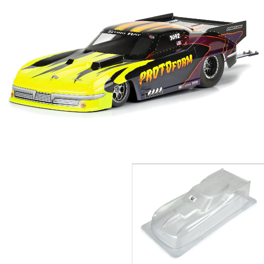 Proline 1/10 1963 Stingray Pro Mod Body SC Drag Car (5 Pack)