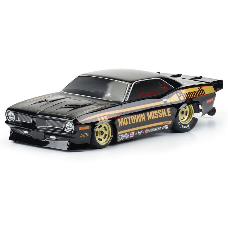 Pro-Line 1972 Barracuda Tough-Color (Black) Drag Body (5 Pack)