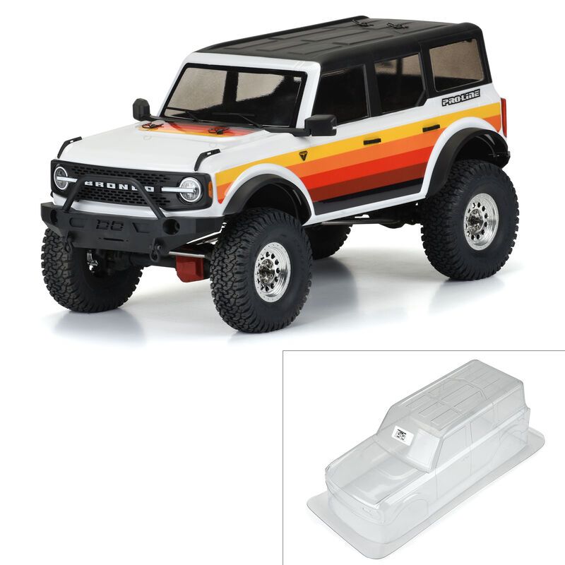 Pro-Line 2021 Ford Bronco Clear Body 12.3" Crawlers (3 Pack)