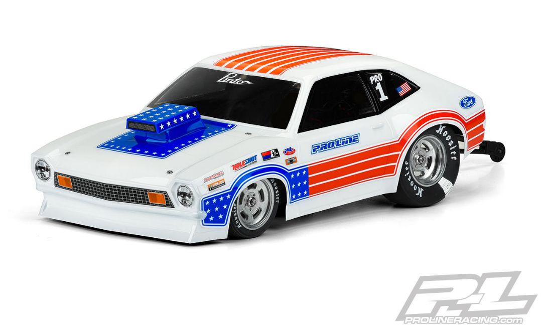 Pro-Line 1972 Ford Pinto Clear Body for Bandit & other Drag Cars Pro-Line 1972 Ford Pinto Clear Body for Bandit & other Drag Cars
