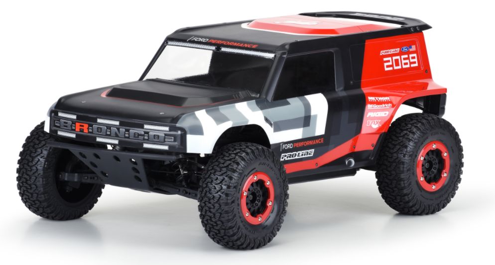 Pro-Line Ford Bronco R Clear Body for SCT (3 Pack)