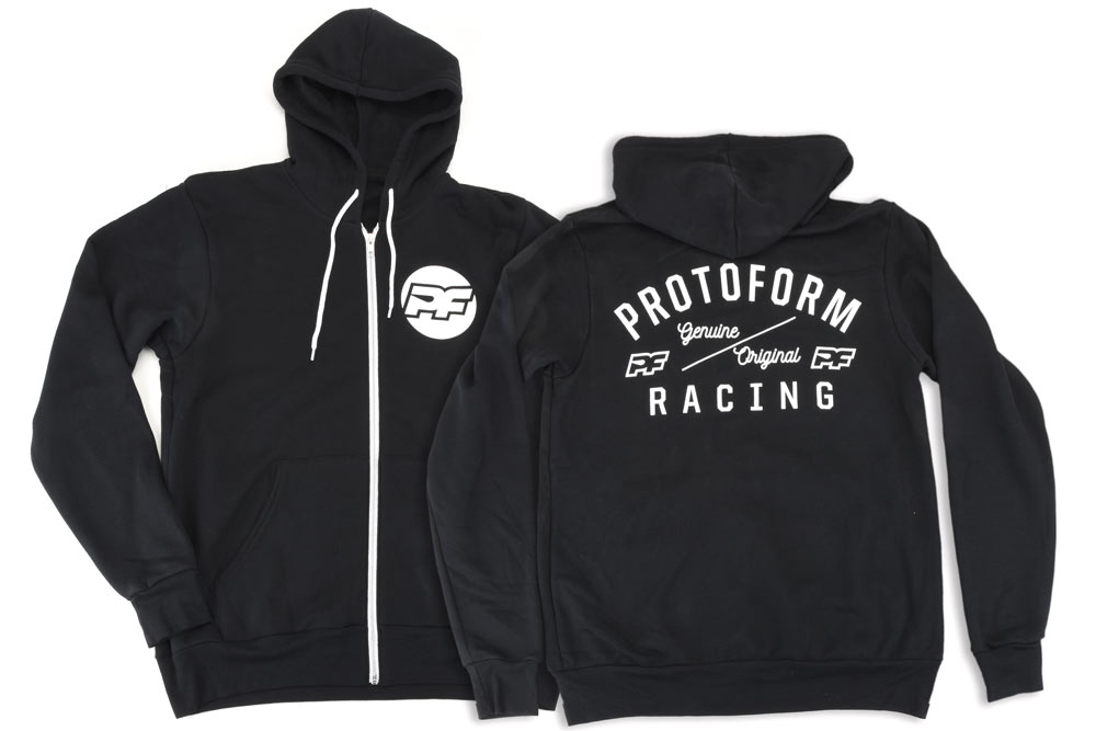 Pro-Line PF Bona Fide Black Zip-Up Hoodie - Small