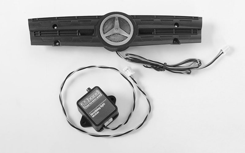 RC4WD Ambient Light Grill Logo W/Strobe Effect Unit for Mercedes-Benz Arocs 3348 6x4 Tipper Truck (B)