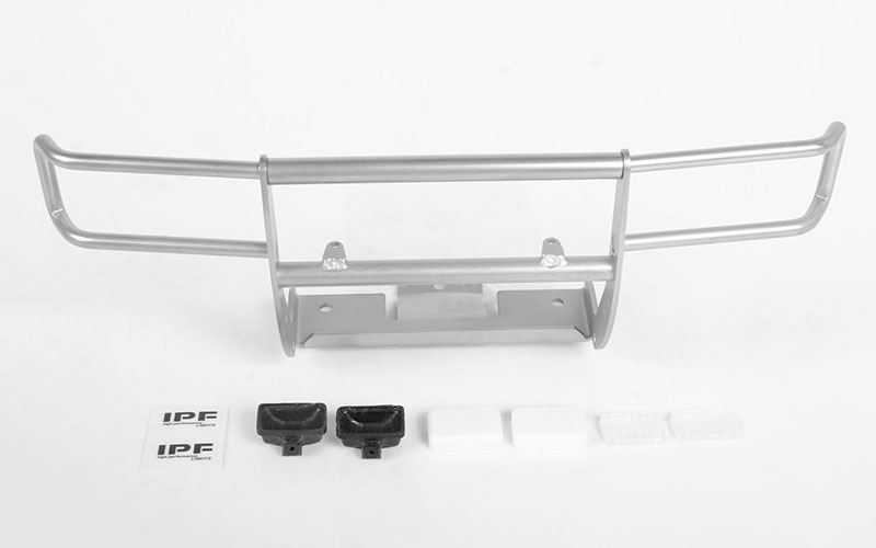 RC4WD Ranch Front Grille Guard W/Lights for Tamiya 1/10 Isuzu Mu Type X CC-01 (Silver)