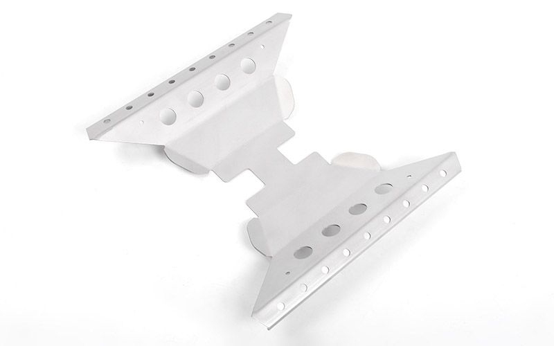 RC4WD Oxer Transfer Case Guard for Axial Capra 1.9 Unlimited Trail Buggy (Silver)