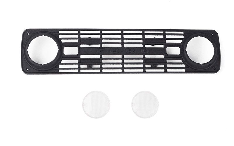 RC4WD Front Grille and Lenses for Early Ford Bronco (Black)