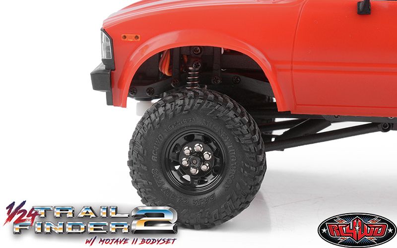 RC4WD 1/24 Trail Finder 2 RTR w/ Mojave II Hard Body Set Red