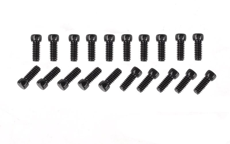 RC4WD Scale Hex Head Bolts (M1.6x4mm) (Black)