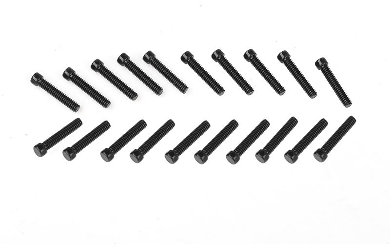 RC4WD Scale Hex Head Bolts (M2x10mm) (Black)