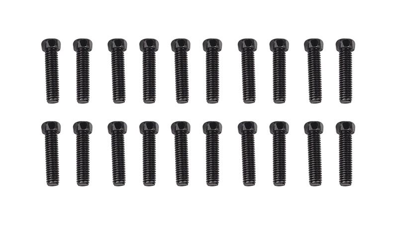 RC4WD Scale Hex Head Bolts (M3x12mm) (Black)