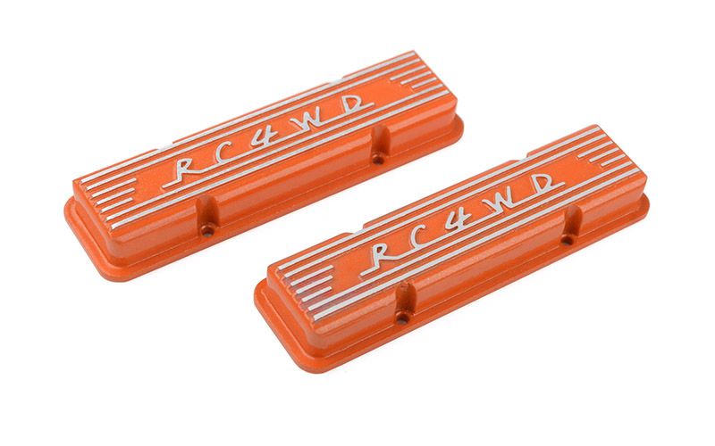 RC4WD Aluminum Valve Covers for Scale V8 Engine (Orange)