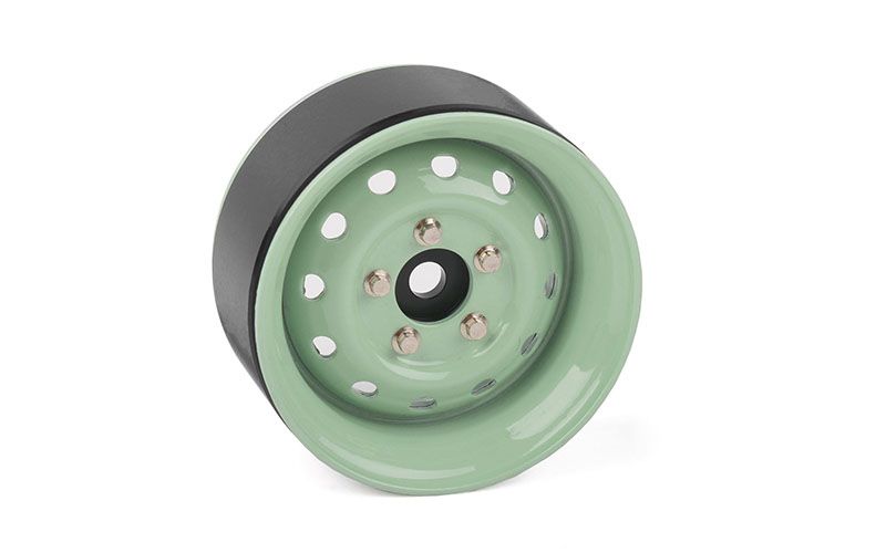 RC4WD Heritage Edition Stamped Steel 1.9 Wheels (Grasmere Green)