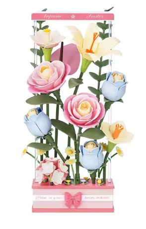 Rowood DIY Blooming Bouquet Box 3D Wooden Puzzle