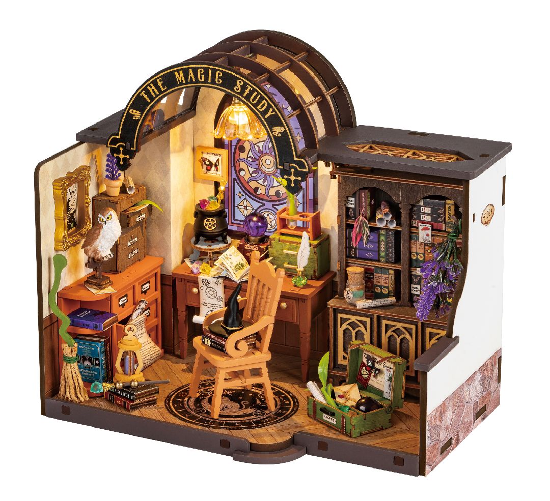 Rolife The Magic Study DIY Miniature House Kit - Click Image to Close