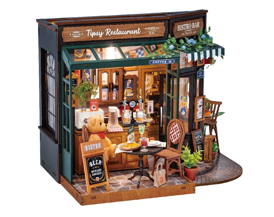 Rolife Tipsy Restaurant DIY Minature House Kit