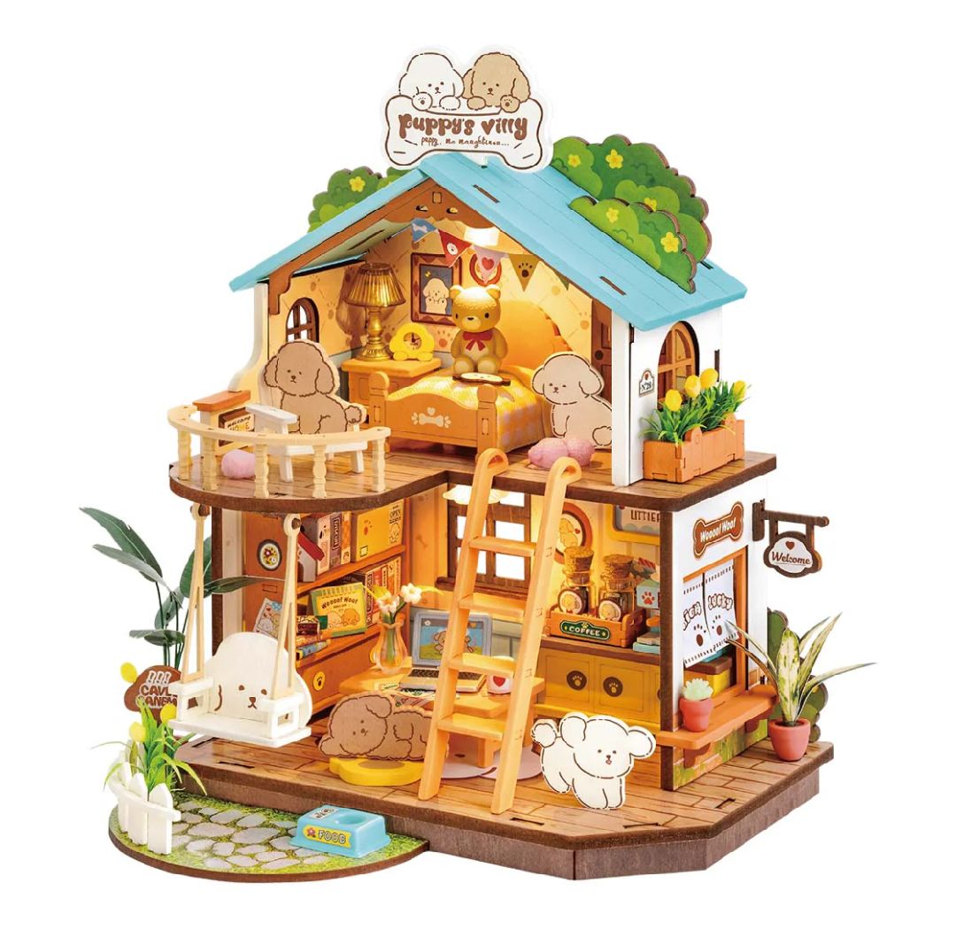 Rolife Puppy’s Cozy Villa DIY Miniature House